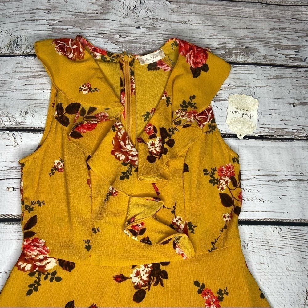 NWT Altar'd State Floral Print Ruffle Dress Size M - Picture 5 of 8